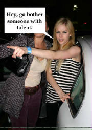 Even Avril knows she's a loser.