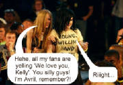 Avril is clueless.