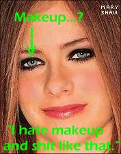 Avril's ugly face