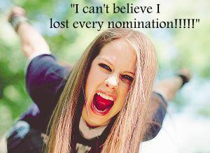 Avril lost her nominations