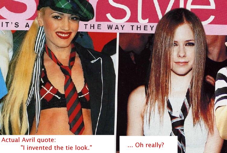 Avril tells another lie.